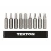 Tekton 1/4 Inch Clutch and Spanner Security Bit Set with Rail, 9-Piece (1/8-1/4 in., #4-#10) DZZ93002